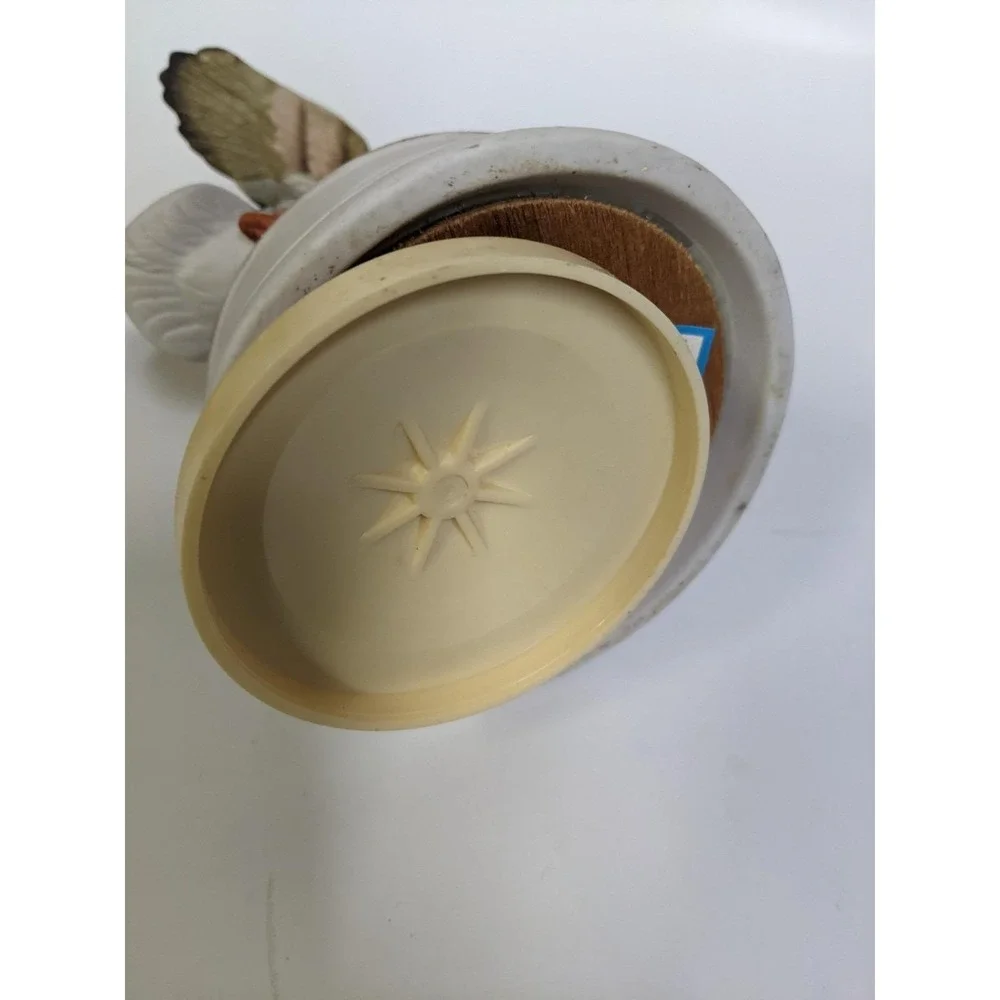 Porcelain Bird Music Box Vintage